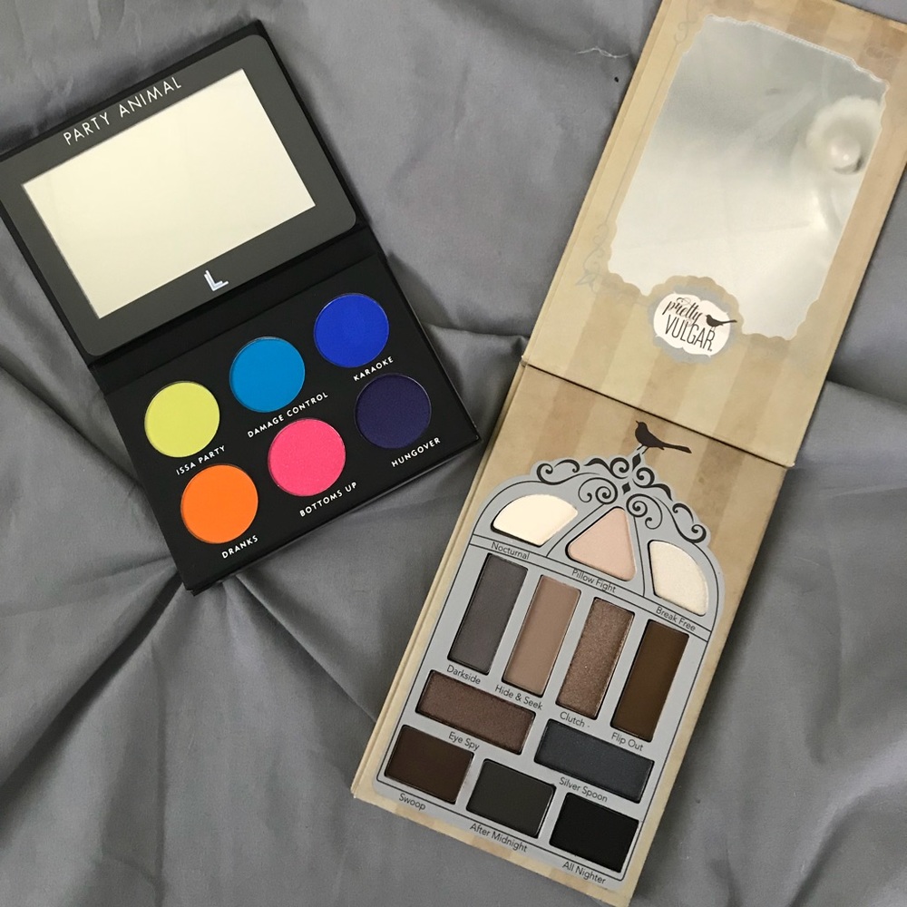 Laura Lee pallet and Pretty Vulgar pallet